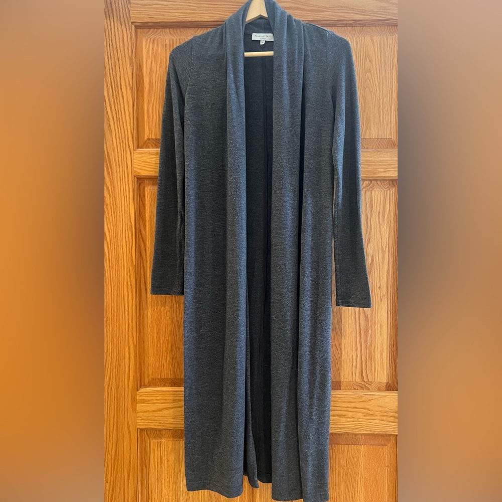 Michael Stars Heather Gray Open Cardigan